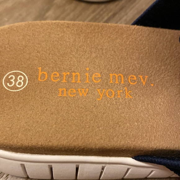 Bernie Mev Knit Freesia Slide‎ Navy Sandals with Bow - Picture 4 of 6